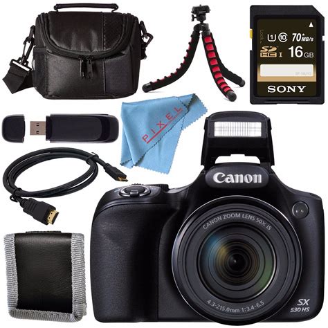 Canon Powershot Sx530 Hs Digital Camera 9779b001 Sony 16gb Sdhc Card