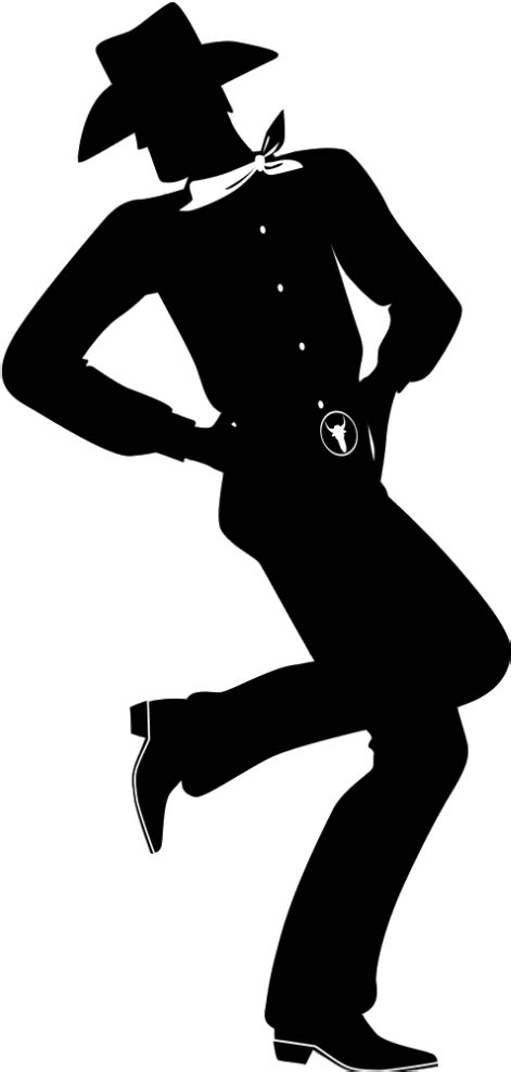 Download Line Dancing Couple Silhouette Silhouette Line Dancer Png