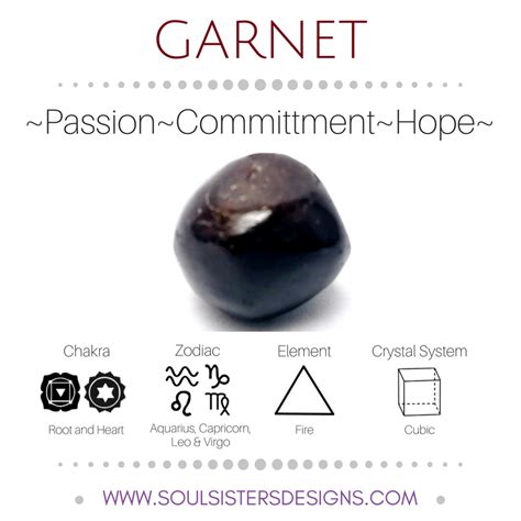 Garnet Metaphysical Healing Properties Soul Sisters Designs