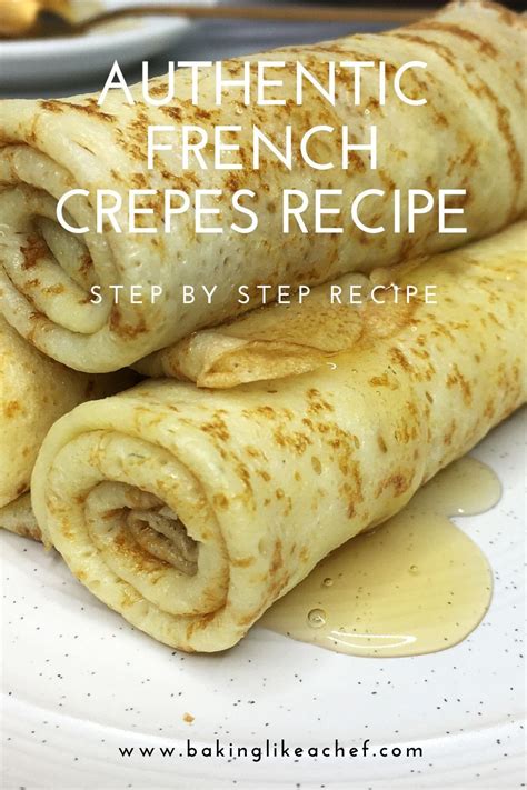 Classic French Crepes Recipe Recipe Authentic French Crepes Recipe