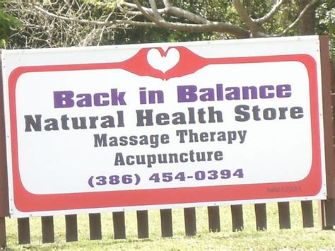 Book A Massage With Back In Balance Natural Health High Springs Fl 32643