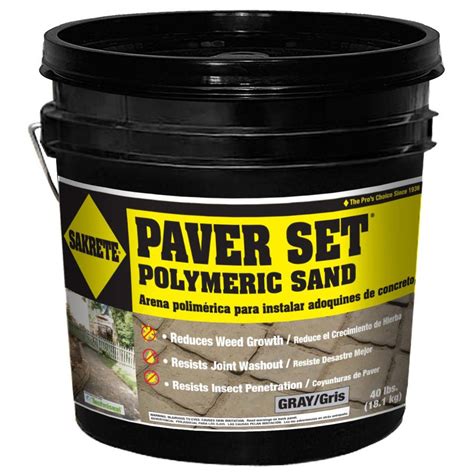 Sakrete 40 Lb Gray Polymeric Sand Polymeric Sand Paver