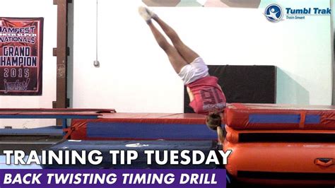 Back Twisting Timing Drill Youtube Gymnastics Skills Drill