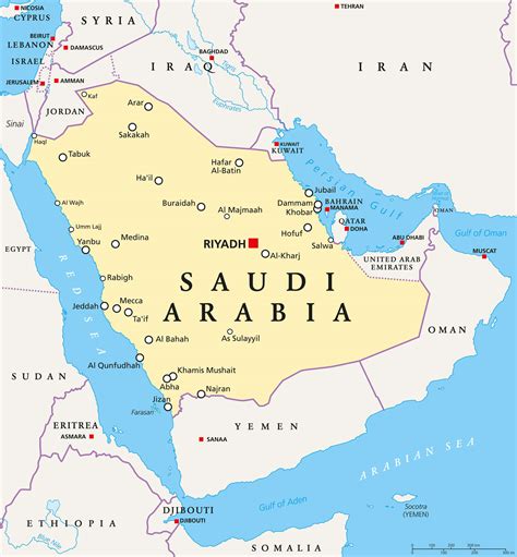 South Arabia Map