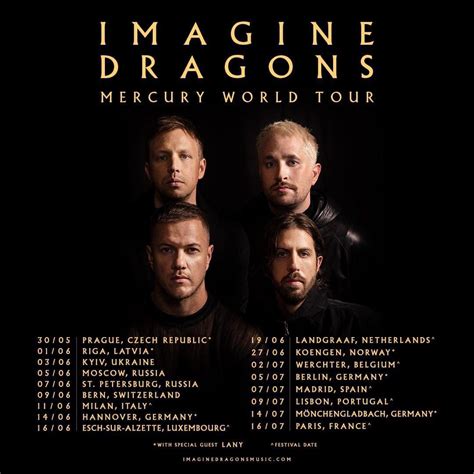 Dates For Mercury World Tour In Europe Rimaginedragons