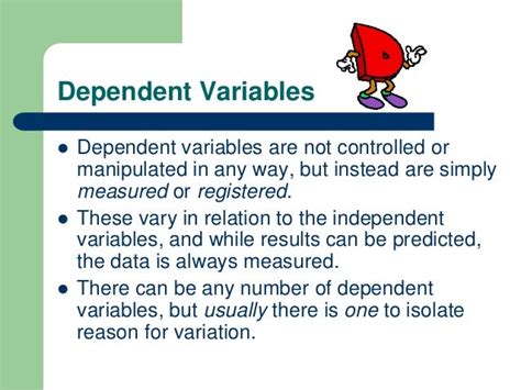 Dependent v. independent variables
