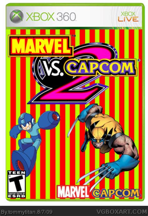 Marvel vs capcom 2 te madcatz arcade stick unboxing. Marvel Vs. Capcom 2 Xbox 360 Box Art Cover by tommytitan