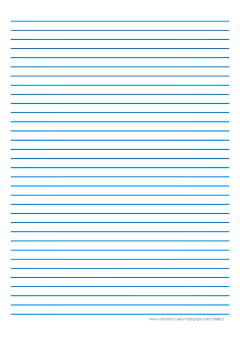 Webtools Blue Lined Paper Template With 8mm Line Height