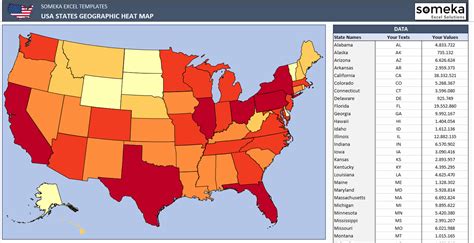 Geographic Heat Map For Excel