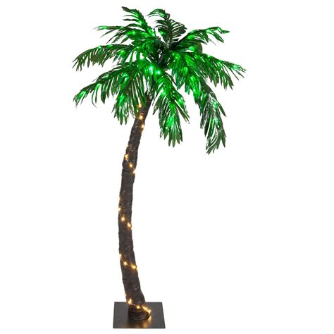 Lighted Palm Trees 5 Led Curved Lighted Palm Tree