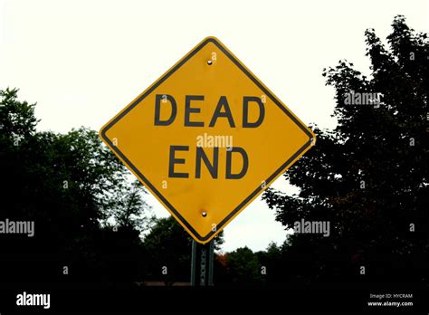 Dead End Sign Usa Stock Photo Alamy