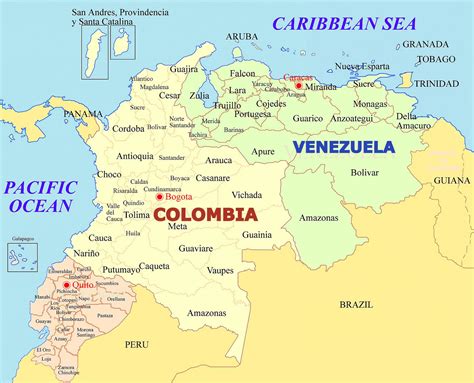 Mapa Fisico Venezuela