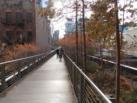 Chinar Shade High Line Walkway In West Manhattan New York
