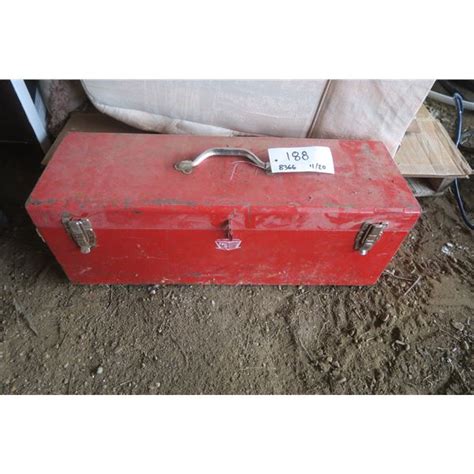 Metal Tool Box With Misc Tools Schmalz Auctions