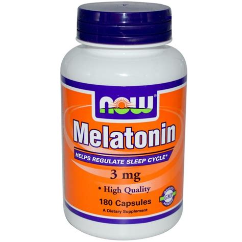 Melatonin Now Melatonin 3 Mg 180 Cap Supplement In India Vitsupp
