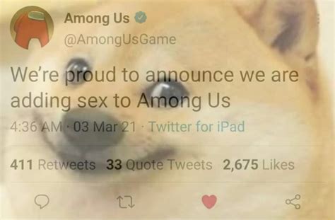 Among Us Were Proud To Announce We Are Adding Sex To Among Us For Ipad