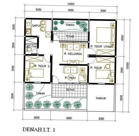 Intip inspirasi teras yang bikin nyaman berikut! Denah Rumah Ukuran 8x9 Dengan 3 Kamar | Top Rumah