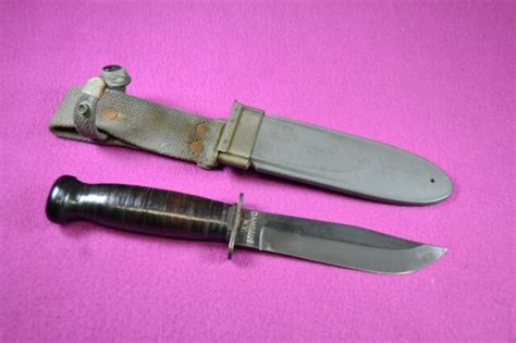 Excellent Wwii Us Navy Mark 1 Fighting Knife Camillus Ny With Usn Mk
