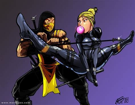 Scorpio And Cassie Cage Mortal Kombat Pinterest