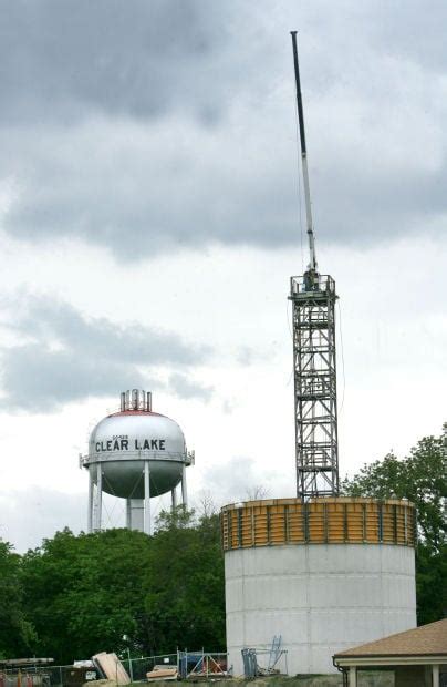 Water Tower Construction At Clear Lake Mason City And North Iowa