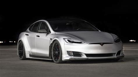 Sema 2018 Tesla Model S Gets Carbon Widebody Kit Courtesy Of Unplugged