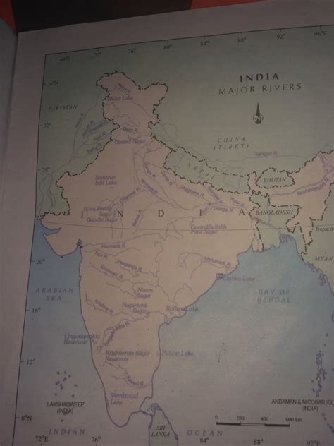 Iii Mapwork 1 On The Given Map Of India Mark And Label The Following