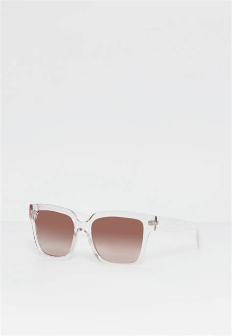 Rose Gold Clear Frame Sunglasses Missguided Ireland
