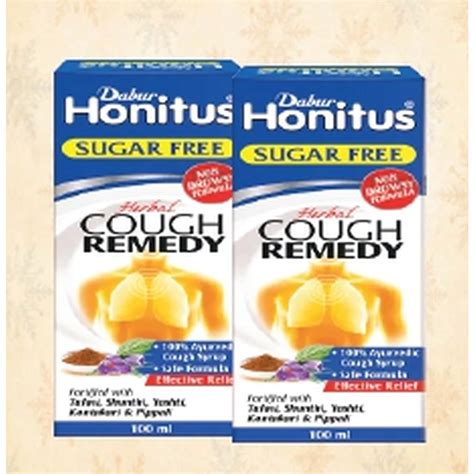 Buy DABUR HONITUS HERBAL COUGH REMEDY SUGAR FREE PACK OF 2 Online Get