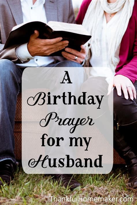 A Birthday Prayer For My Husband Thankful Homemaker