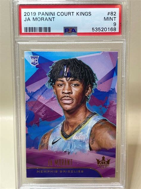 2019 20 Ja Morant Panini Court Kings Rookie Level 1 Card Psa 9 Ebay