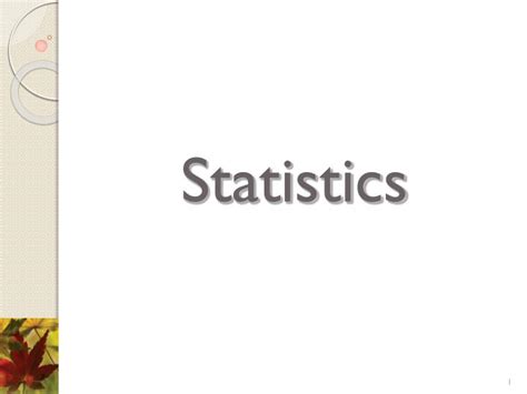 Ppt Statistics Powerpoint Presentation Free Download Id6446232
