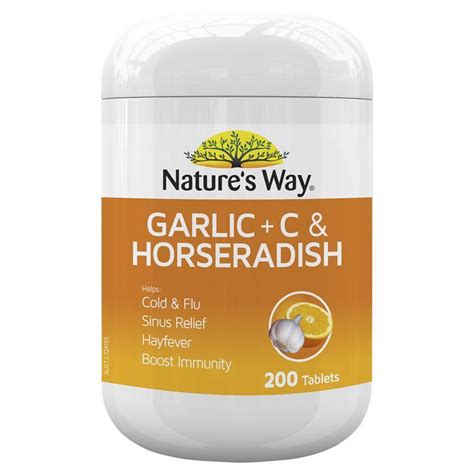Maybe you would like to learn more about one of these? Nature's Way Garlic + C & Horseradish 200 Tablets ...