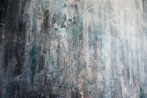Gray Abstract Painting Highly Textured Painting Industrial Original Art