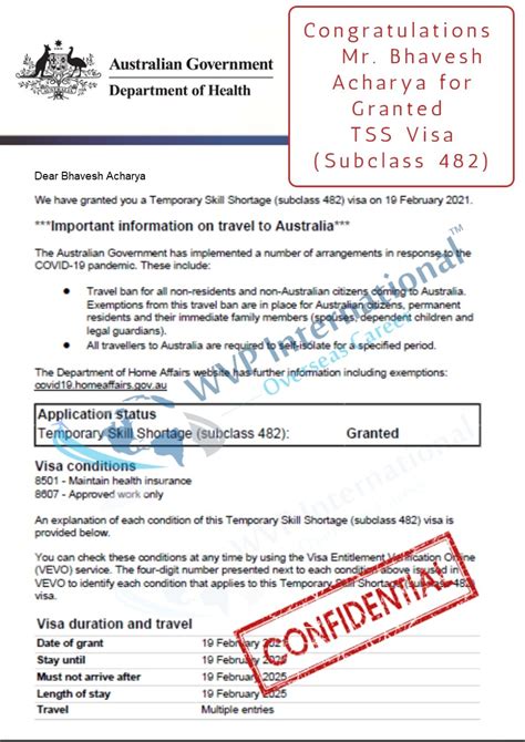 Australia Temporary Skill Shortage Visa Subclass 482 Tss Visa