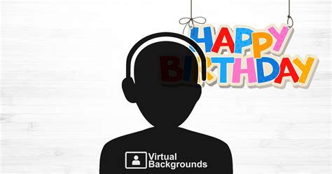 Colorful Happy Birthday Virtual Backgrounds