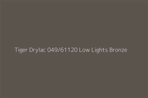Tiger Drylac Low Lights Bronze Color Hex Code