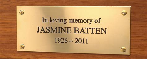 Engraved Brass Plaques Inscription Service Streetmaster Products