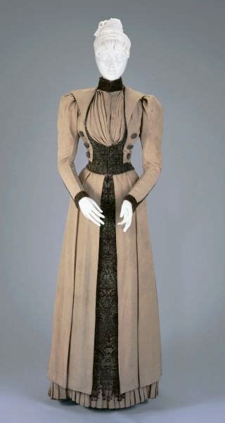 1890 America Walking Suit By Madame Adelaide Martien Silk Beads