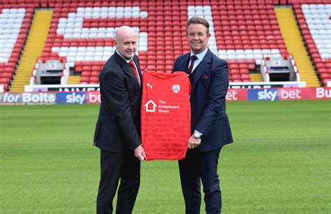 Association football club in barnsley, england (en); The Investment Room sign Shirt Sponsorship deal with The ...