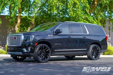 2022 Gmc Yukondenali With 24 Dub Clout S252 In Gloss Black Milled