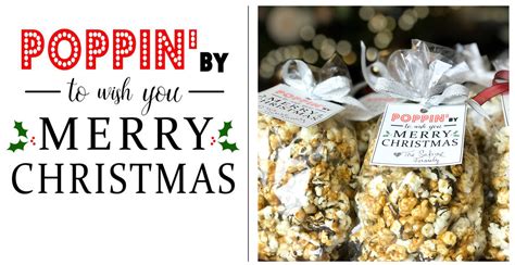 Poppin By To Wish You A Merry Christmas Printable

