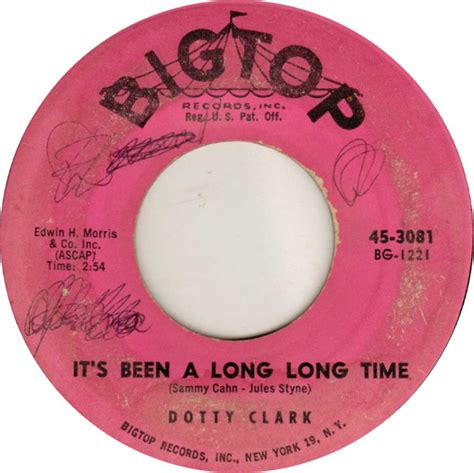 Dotty Clark Its Been A Long Long Time 1961 Vinyl Discogs