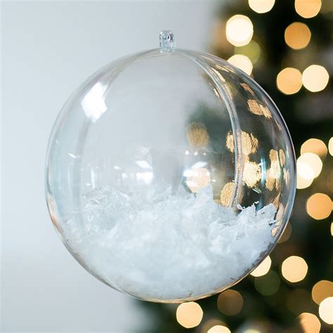 Clear Acrylic Fillable Ball Ornament Large Ball Ornaments Outdoor