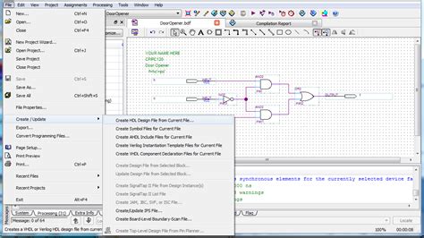 Introduction To Quartus Ii Software Using The Modelsim Vector Waveform