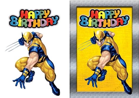 Wolverine Birthday Card Cup81357183674 Craftsuprint