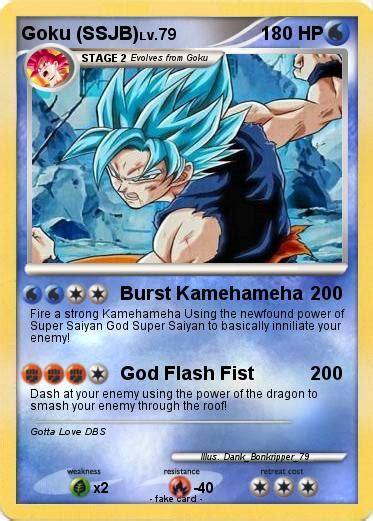 Pokémon Goku Ssjb 6 6 Burst Kamehameha My Pokemon Card