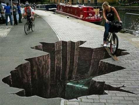 Sidewalk Illusion Art