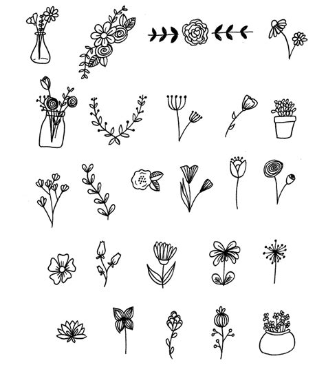 Bullet journaling, also known as bujo, has taken over social media as the trendy way to plan, organize, and reflect. 25 Floral Doodles for your Bullet Journal | Bullet journal ...