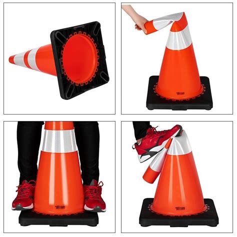 How to set up maneuverability cones in a parking lot. 28" Traffic Safety Cones Road Parking Lots Cones Construction Warning 6PCS/Set | eBay