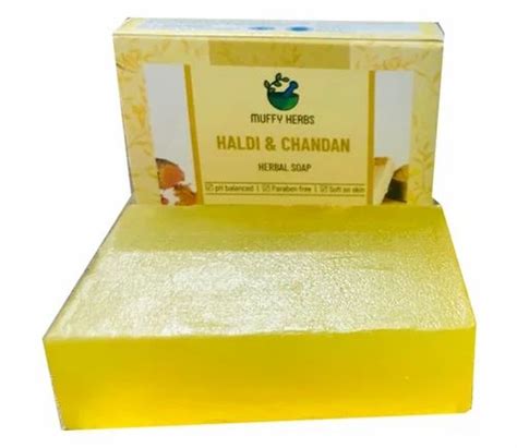 Muffy Herbs Solid Chandan Haldi Herbal Soap For Bathing Gm At Rs